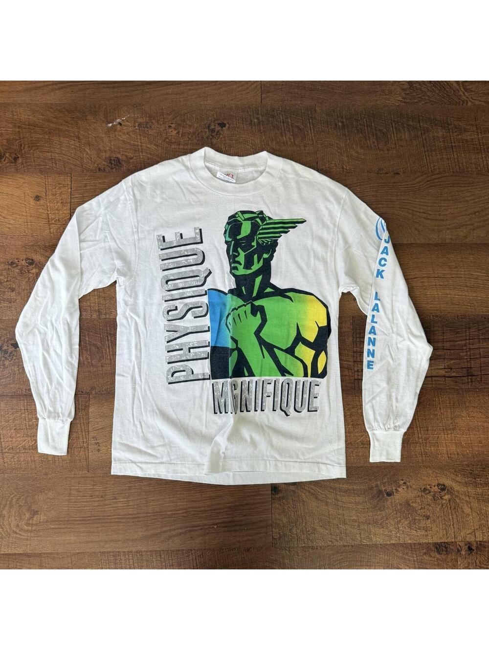 Vintage 80s Jack LaLanne Long Sleeve Tee Physique Magnifique Tee Jays